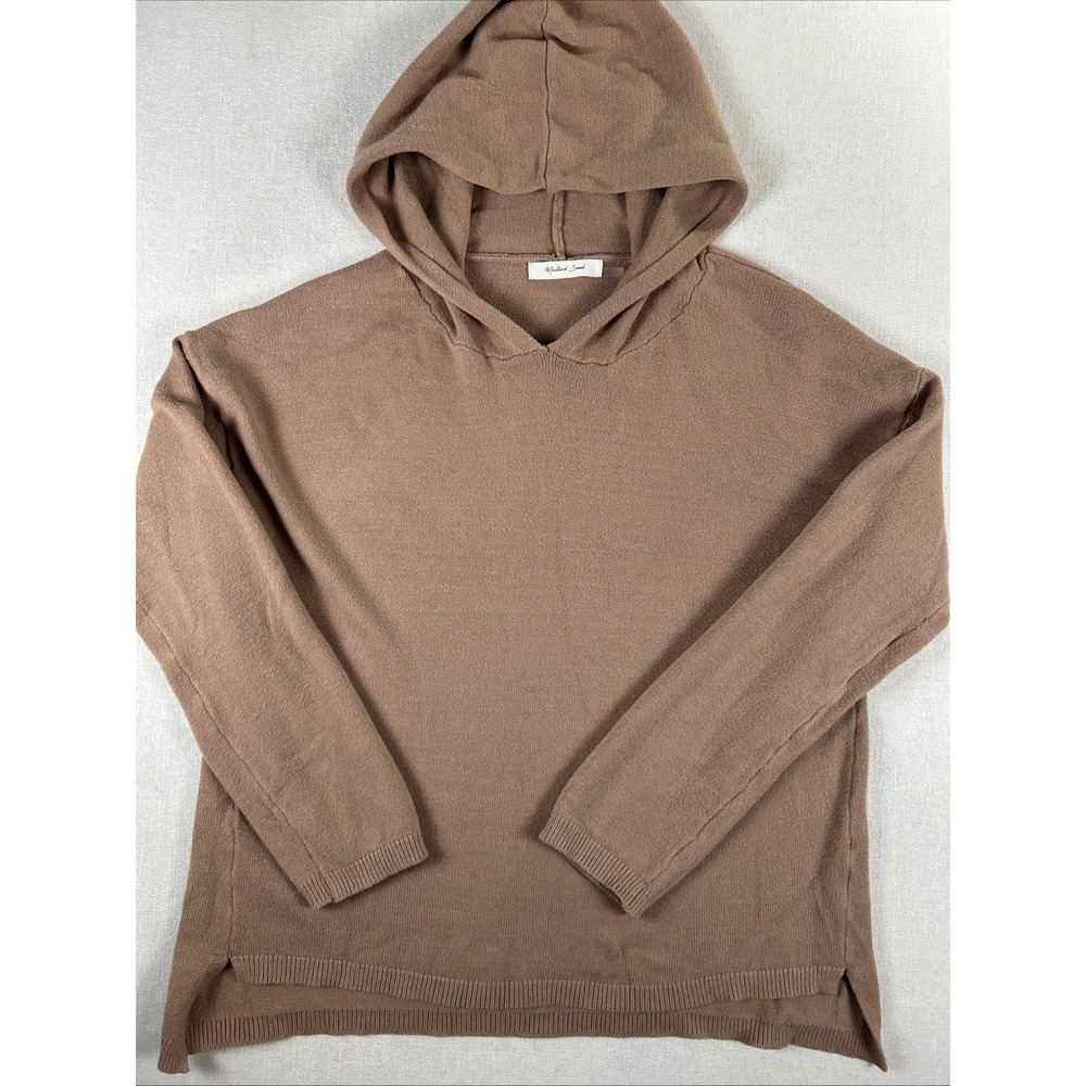 Mustard Seed Hoodie Women Medium Camel‎ Sweatshirt Pullover